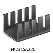 Радиатор U-образный серии FK2_ для TO220 — Изображение 3